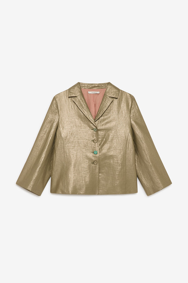 [Maliparmi] Exclusive Linen Jacket - Old Gold