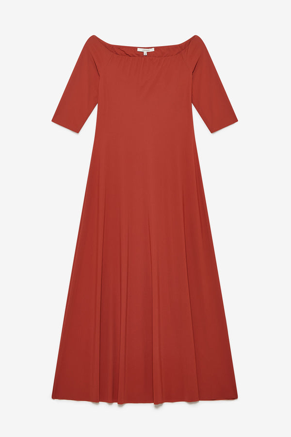 [Maliparmi] Soft Jersey Dress - Cuir
