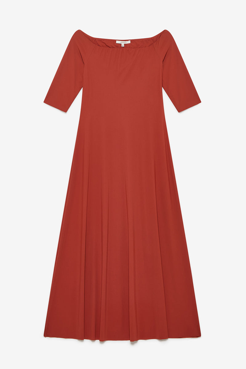 [Maliparmi] Soft Jersey Dress - Cuir