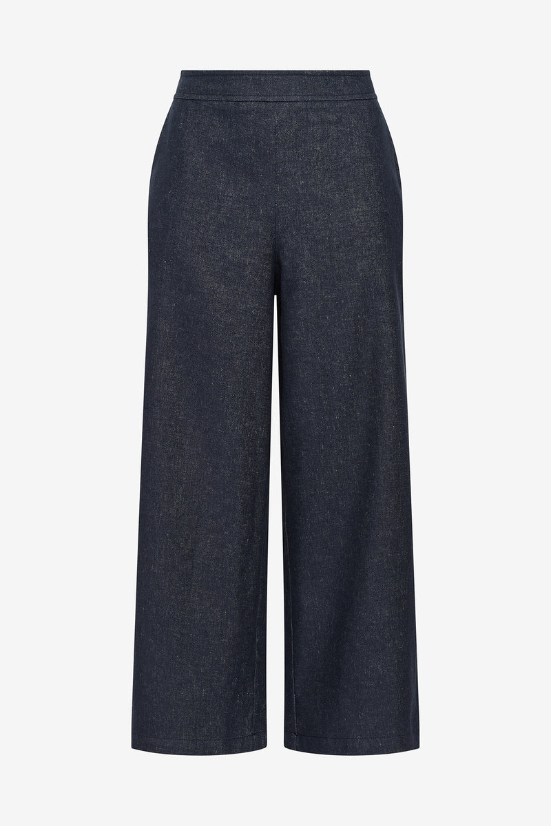 [Maliparmi] Spring Denim Trousers - Dark Blue