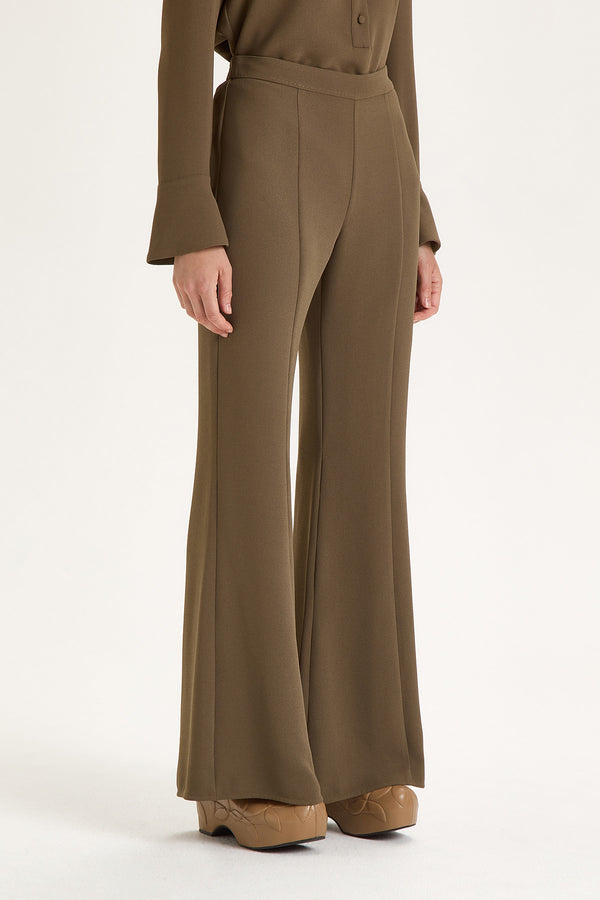 [MALIPARMI] SABLE CREPE TROUSERS - KHAKI