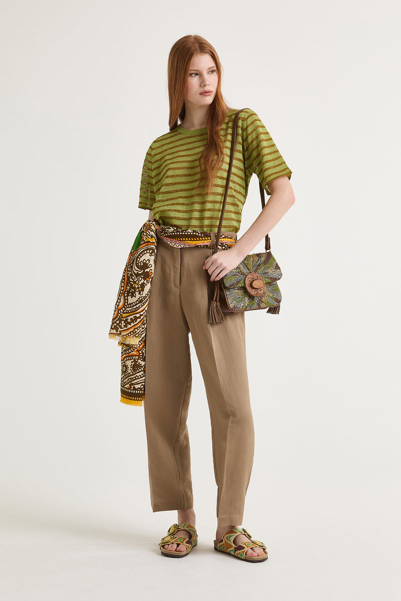 [Maliparmi] Summer Linen T-Shirt - Green