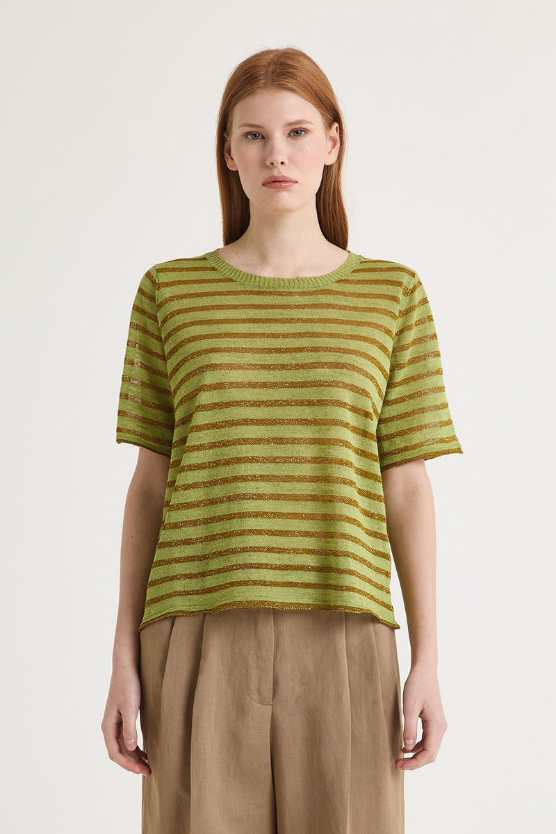 [Maliparmi] Summer Linen T-Shirt - Green