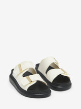 [A.McQUEEN] Women`s Hybrid Slide - Snow/Black