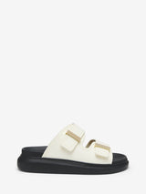 [A.McQUEEN] Women`s Hybrid Slide - Snow/Black