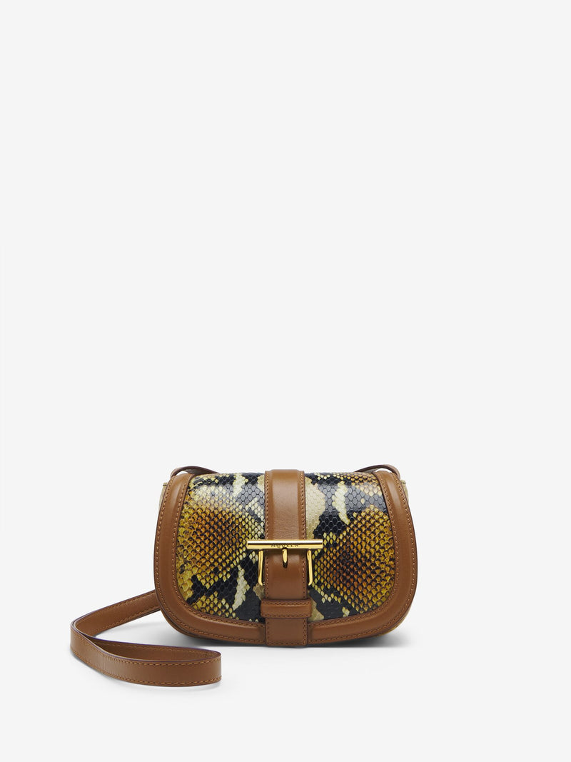 [A.McQUEEN] T-Bar Satchel Mini - Brown/Dark Tan