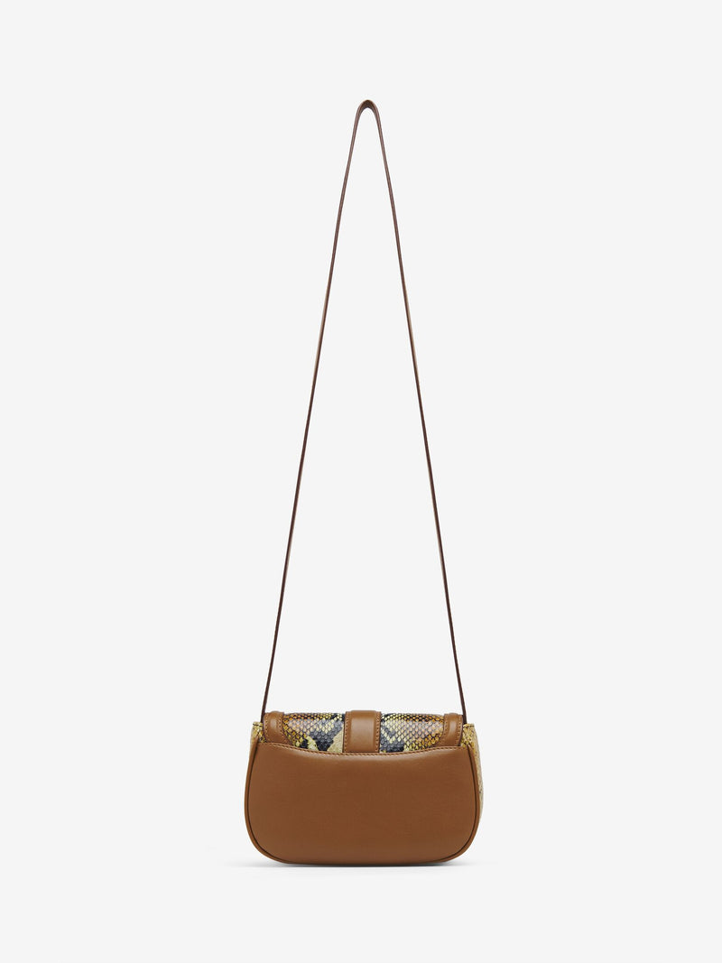[A.McQUEEN] T-Bar Satchel Mini - Brown/Dark Tan