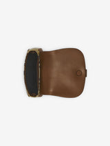 [A.McQUEEN] T-Bar Satchel Mini - Brown/Dark Tan