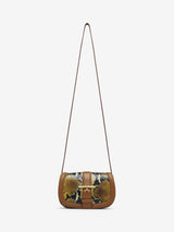 [A.McQUEEN] T-Bar Satchel Mini - Brown/Dark Tan