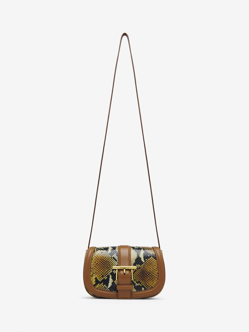 [A.McQUEEN] T-Bar Satchel Mini - Brown/Dark Tan