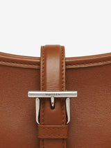 [A.McQUEEN] T-Bar Shoulder Mini - Dark Tan/Silver