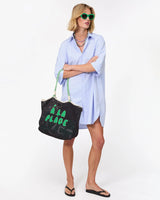 [Clare V.] L`ete Tote - Black/Green
