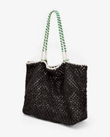 [Clare V.] L`ete Tote - Black/Green
