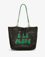 [Clare V.] L`ete Tote - Black/Green