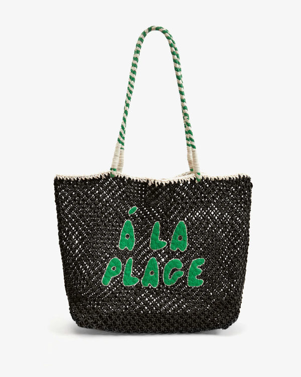 [Clare V.] L`ete Tote - Black/Green