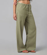 REMY- Mid Rise Cotton Twill Trouser