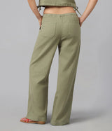 REMY- Mid Rise Cotton Twill Trouser