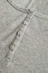Dream Rib Long Sleeve Henley Tee