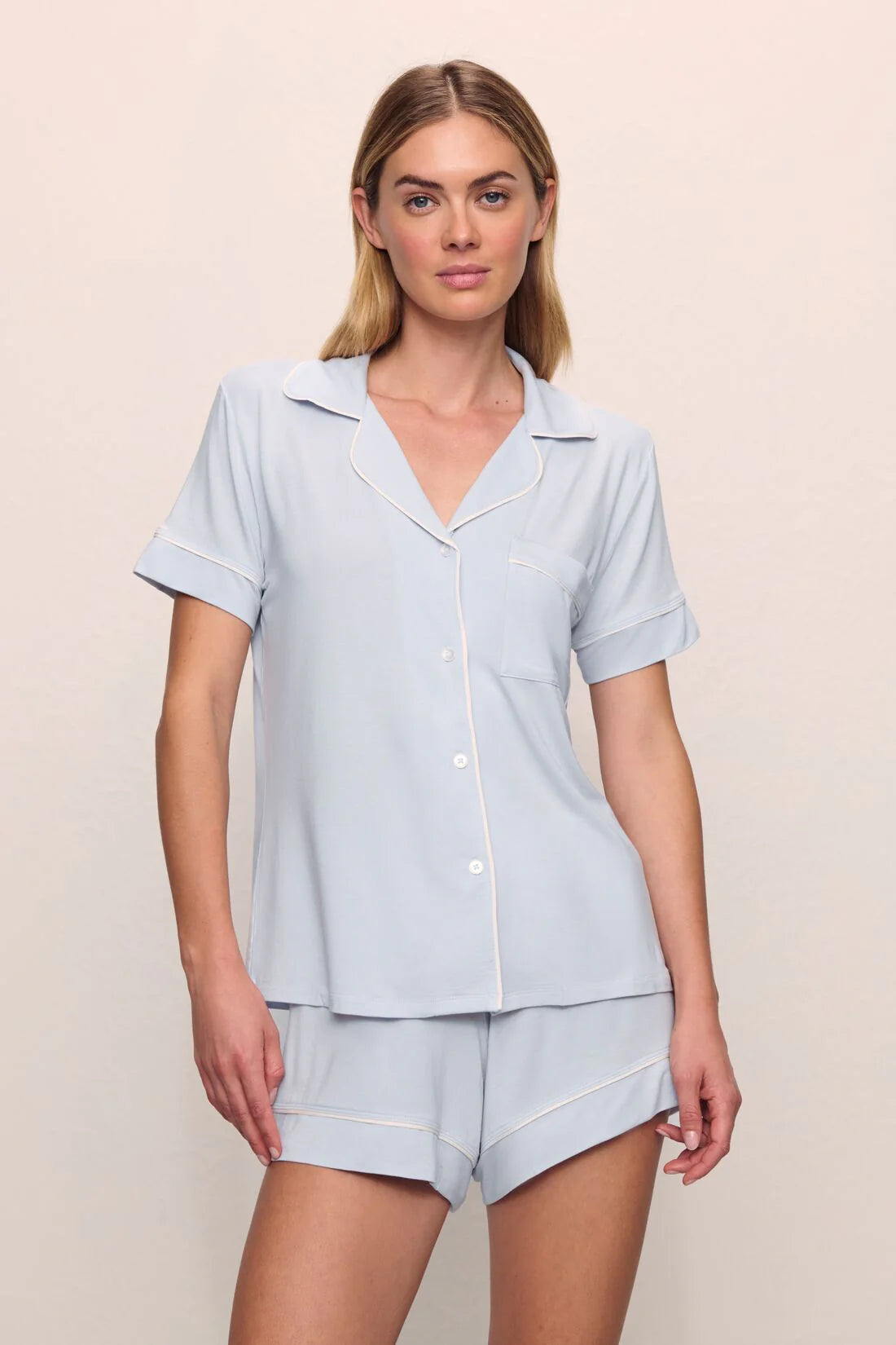 [Eberjey] Gisele Short Pajamas Set - Ice Blue