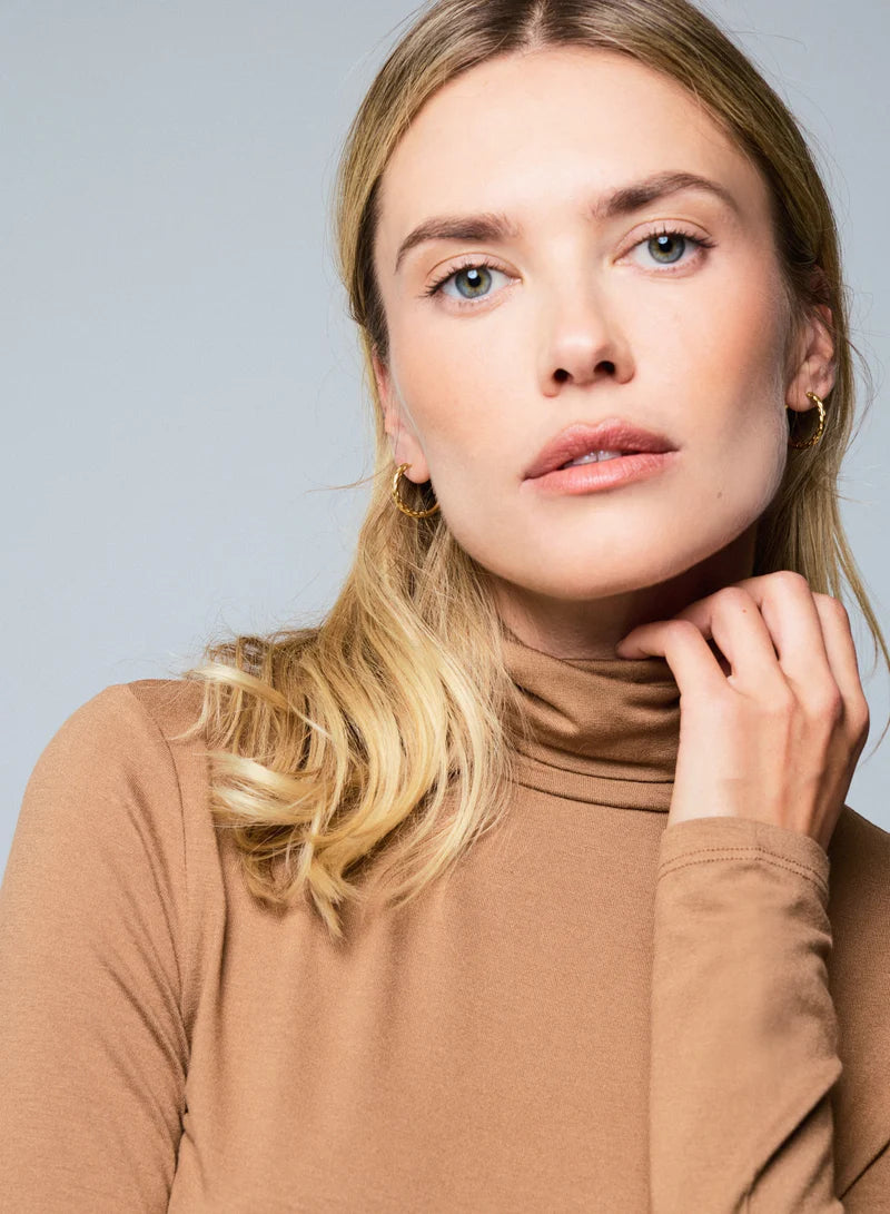 [Majestic] Soft Touch L/S Turtleneck - Camel