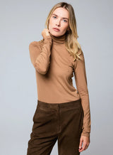 [Majestic] Soft Touch L/S Turtleneck - Camel