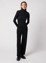 [Majestic] Soft Touch L/S Turtleneck - Noir