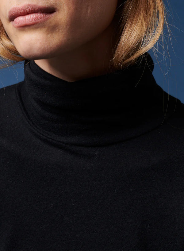 [Majestic] Soft Touch L/S Turtleneck - Noir