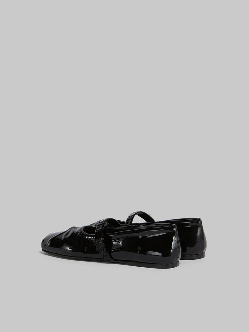 [Marni]  Patent Leather  Ballet Flat Mary Jane - Black