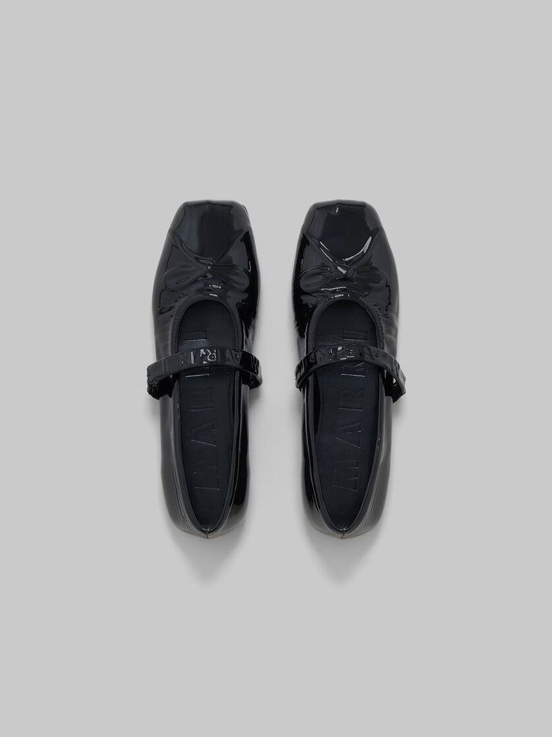 [Marni]  Patent Leather  Ballet Flat Mary Jane - Black