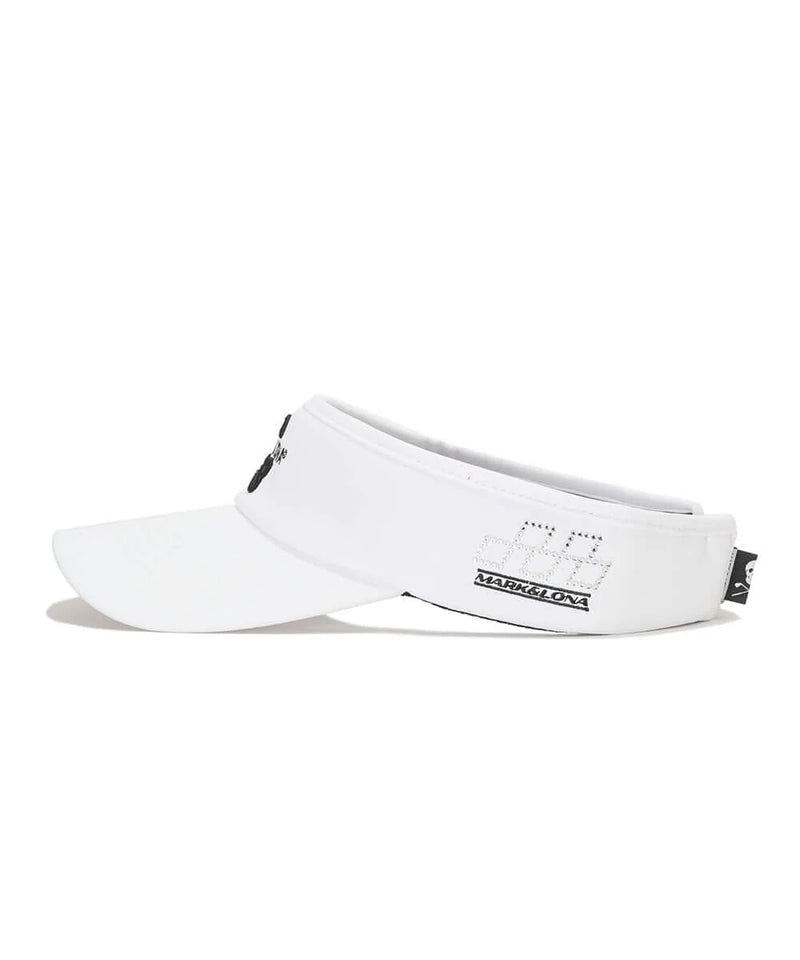 [Mark&Lona] Option Crystal Flag Visor - White