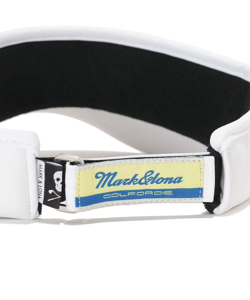 [Mark&Lona] Option Crystal Flag Visor - White