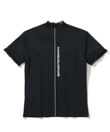 [Mark&Lona] Trans Camo Shirring Mock - Black