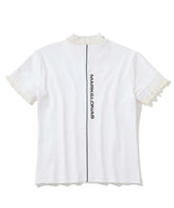 [Mark&Lona] Trans Camo Shirring Mock - White