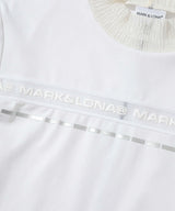 [Mark&Lona] Trans Camo Shirring Mock - White