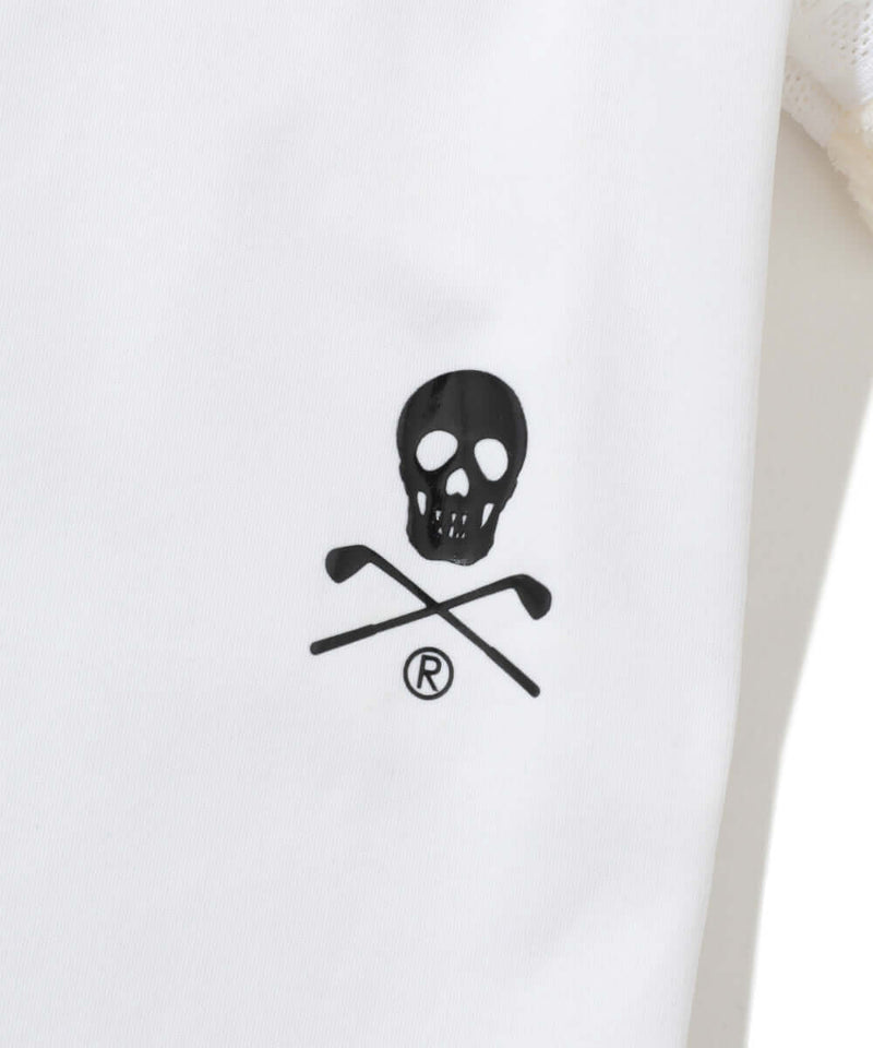 [Mark&Lona] Trans Camo Shirring Mock - White