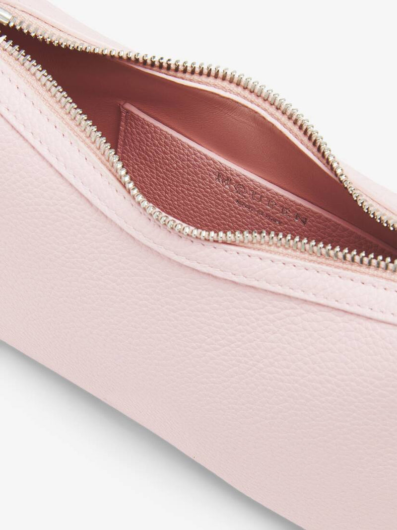 [A.McQUEEN] T-Bar MIni Pouch - Rose/Silver