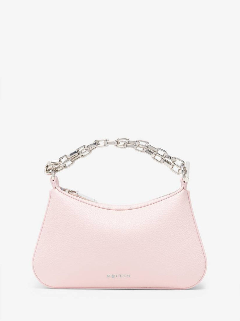 [A.McQUEEN] T-Bar MIni Pouch - Rose/Silver