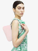 [A.McQUEEN] T-Bar MIni Pouch - Rose/Silver