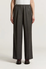 Lurex wool flannel palazzo trousers