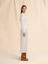 [Marni] Cream Cotton Cady Cropped Trousers - Ivory