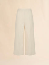 [Marni] Cream Cotton Cady Cropped Trousers - Ivory