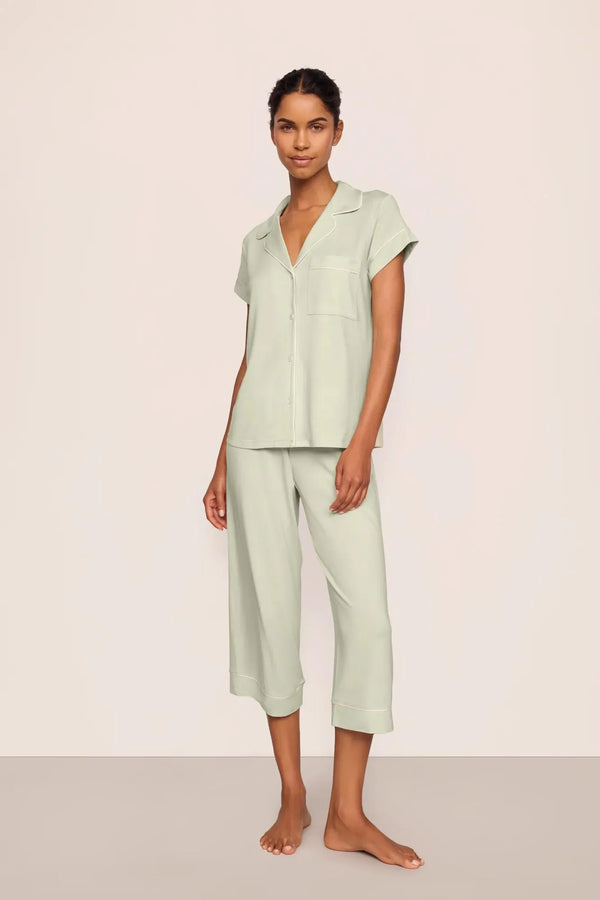 [Eberjey] Gisele Crop Pajamas Set - Mint Cream