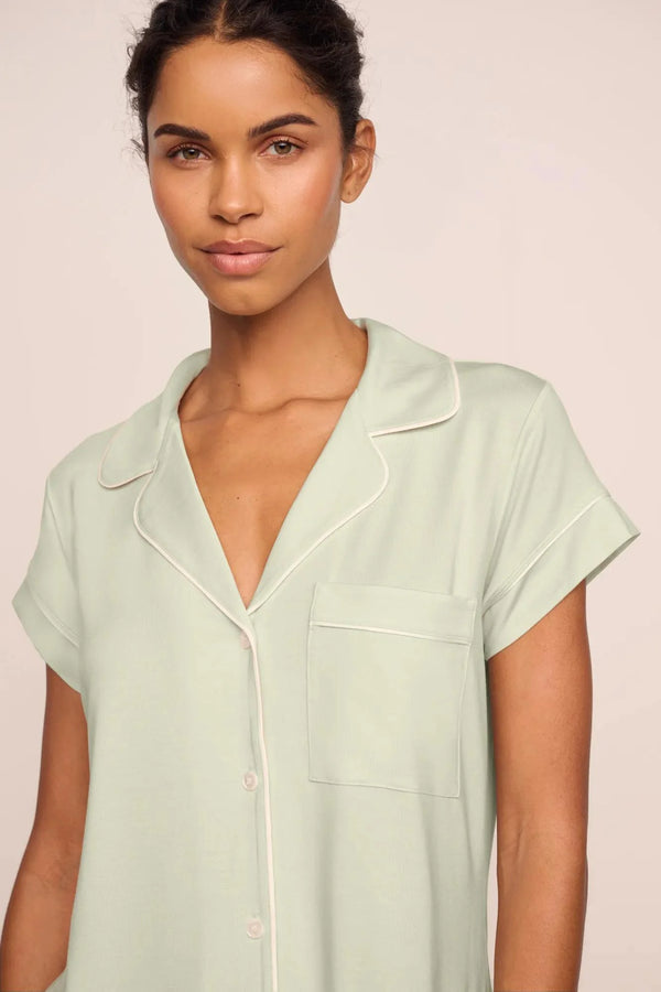 [Eberjey] Gisele Crop Pajamas Set - Mint Cream