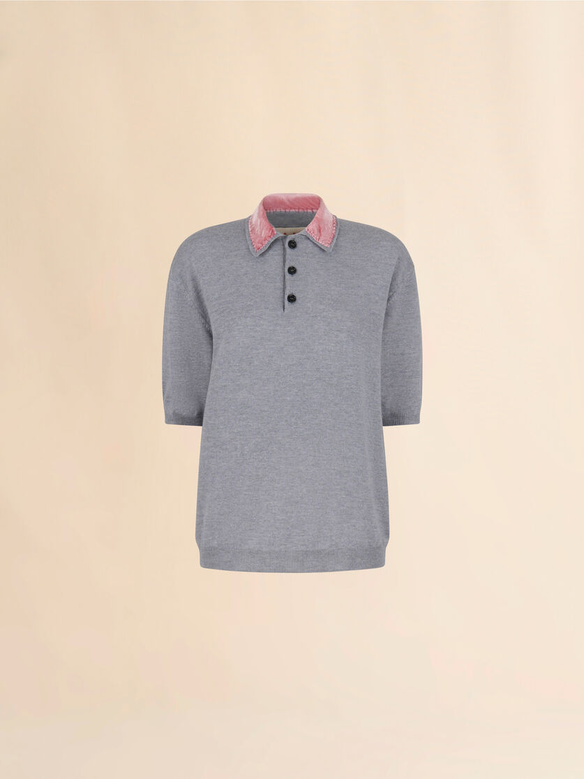 Trompe L`oeil Patch On Wool Polo Neck