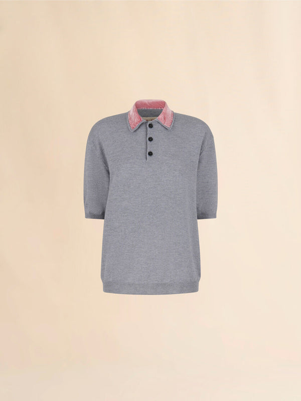 [Marni] Trompe L`oeil Patch On Wool Polo Neck - Inox