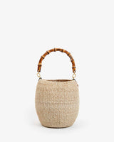 [Clare V.] Pot de Miel W/ Bamboo Handle - Cream
