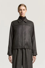 Pure wool and flannel gabardine jacket