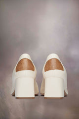 [M. MARGIELA] Four Stitches Décortiqué Pump - WHITE