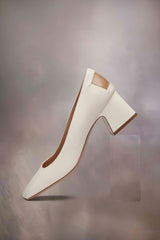 [M. MARGIELA] Four Stitches Décortiqué Pump - WHITE