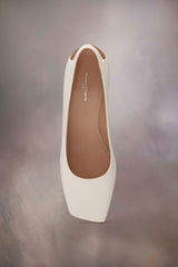 [M. MARGIELA] Four Stitches Décortiqué Pump - WHITE
